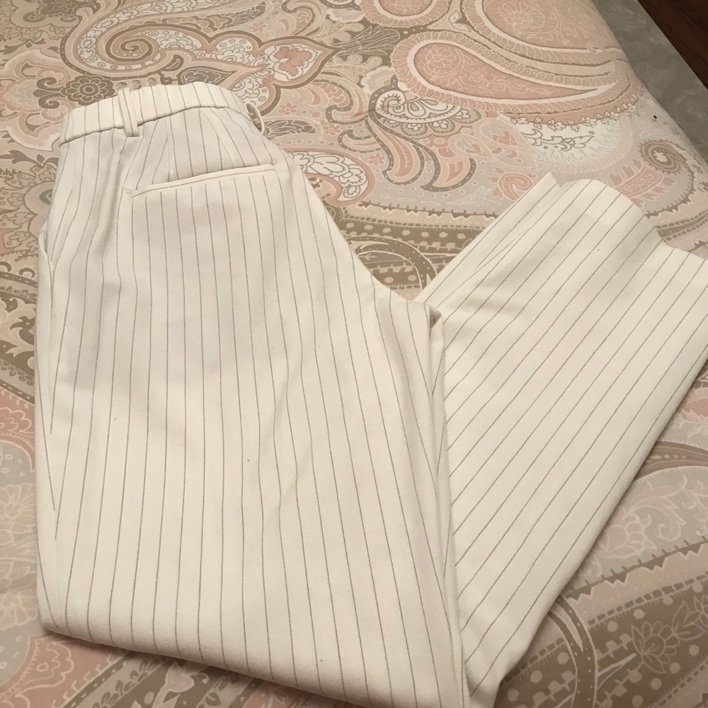 Off white pin stripe pants